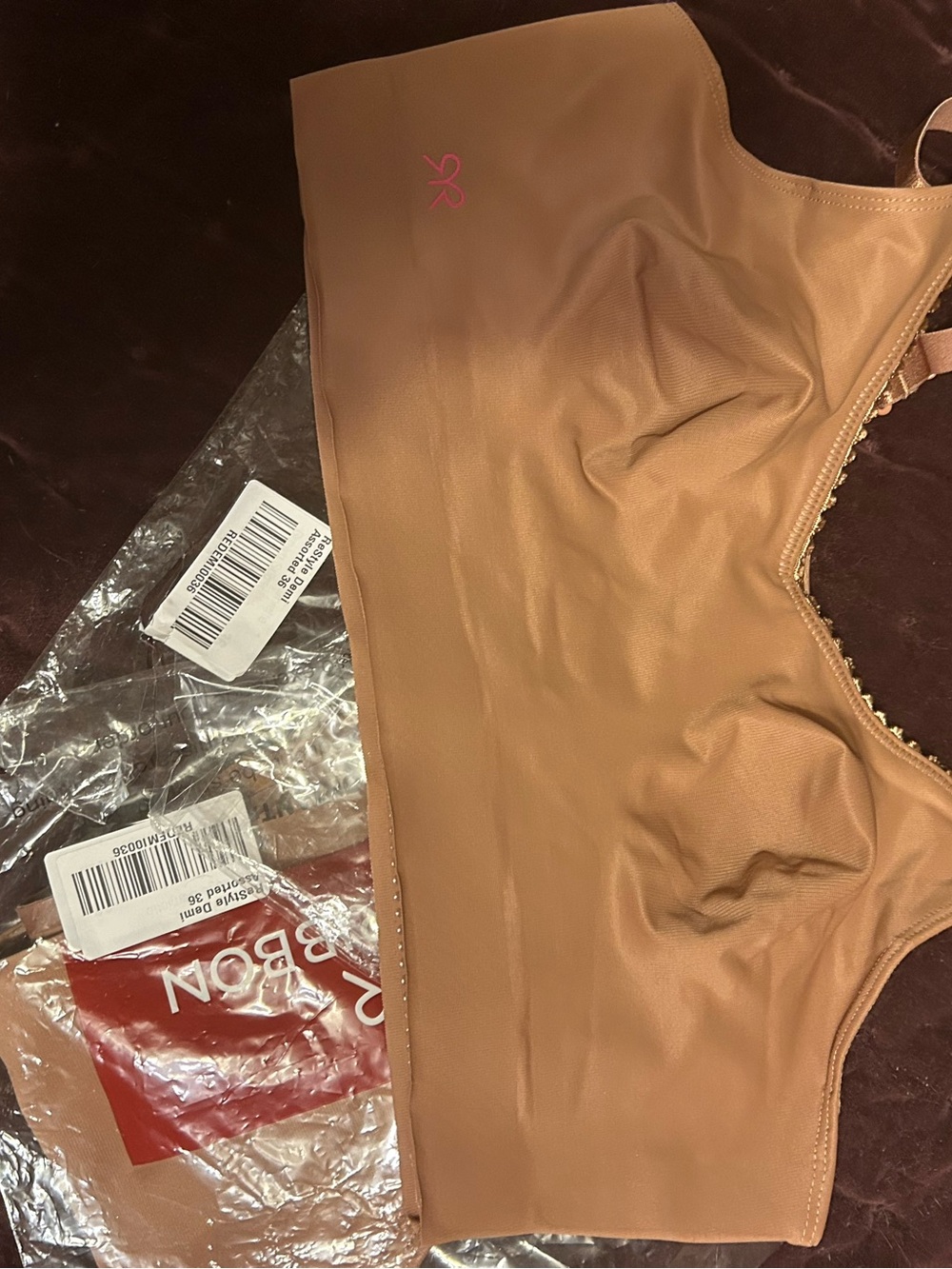 Ruby Ribbon Seamless Wireless Bralette - Tan